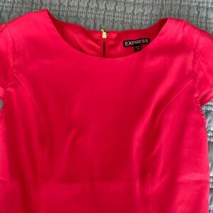Express Pink peplum top